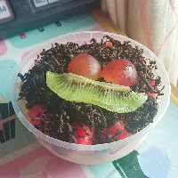 Salad Buah Toping Coklat Hitam 400ml