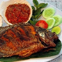 Lalapan Ikan Nila Tanpa Nasi