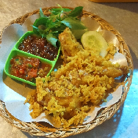 Lalapan Ayam tanpa nasi