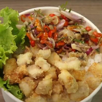 rice bowl chicken sambal matah