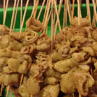 sate kulit ayam