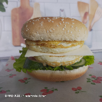 Burger Telur / Egg Burger (double)