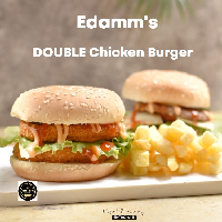 Paket Double Chicken Burger & French Fries 