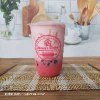 Strawberry Milk Ice with Boba