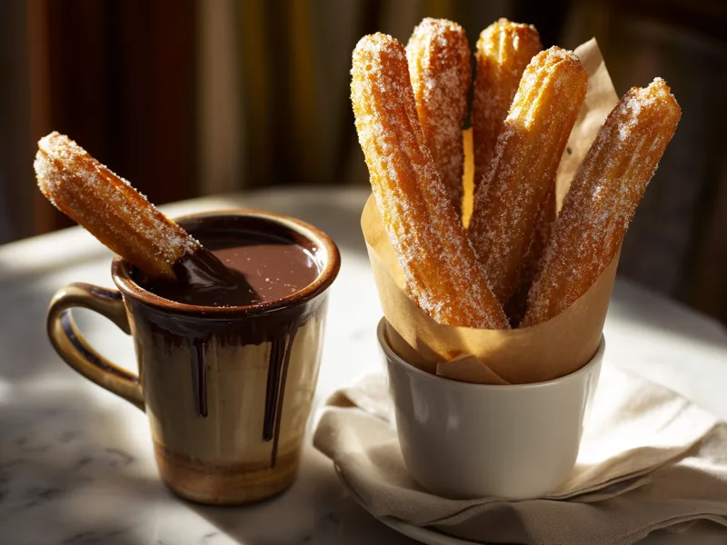 Churros con Chocolate