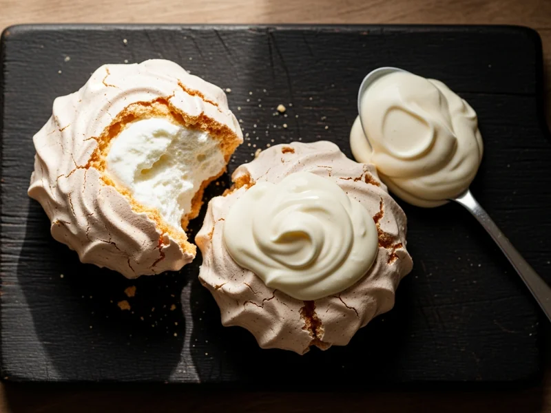 Meringue with Double Cream