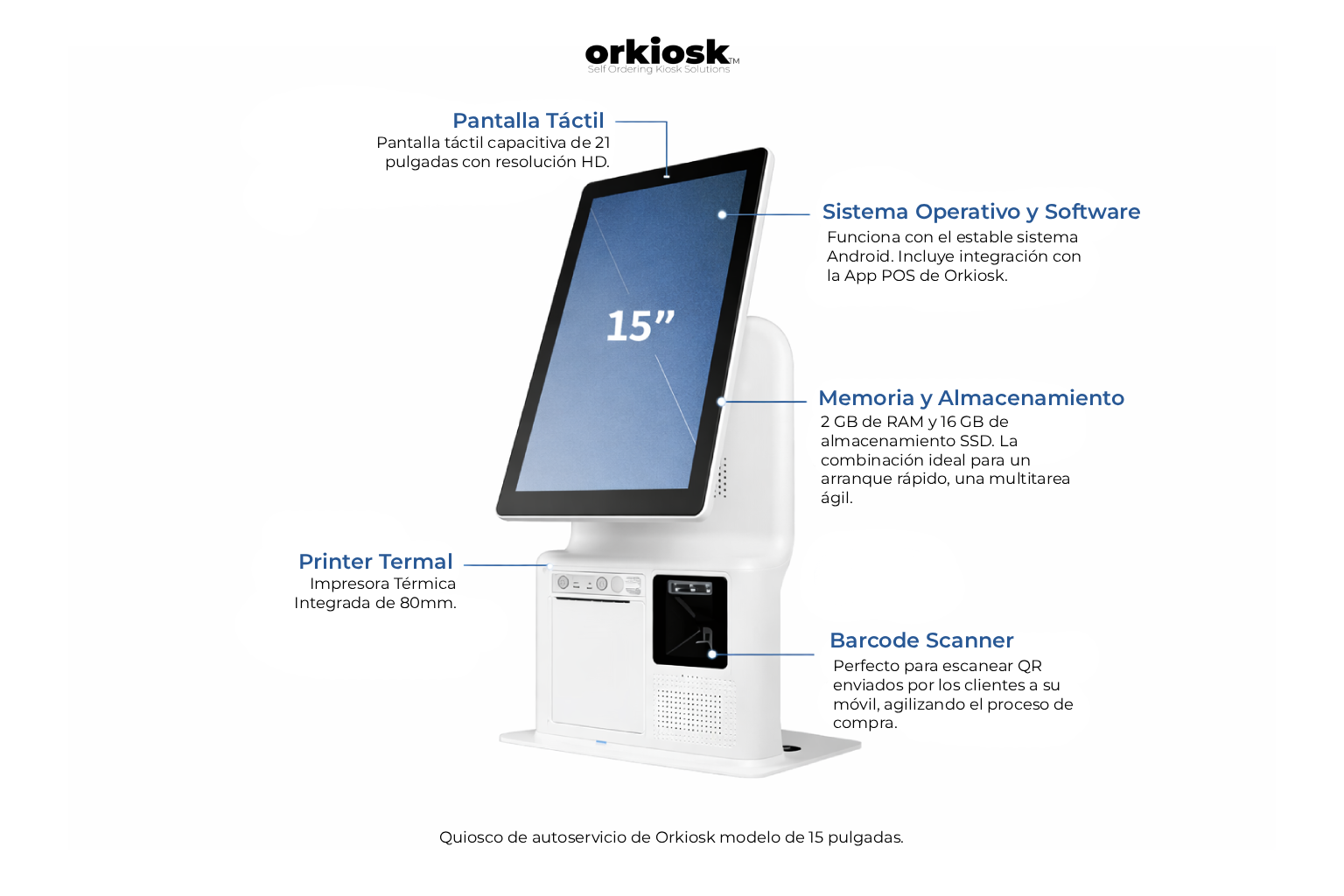 15-Inch Kiosk: Compact and Efficient - Orkiosk