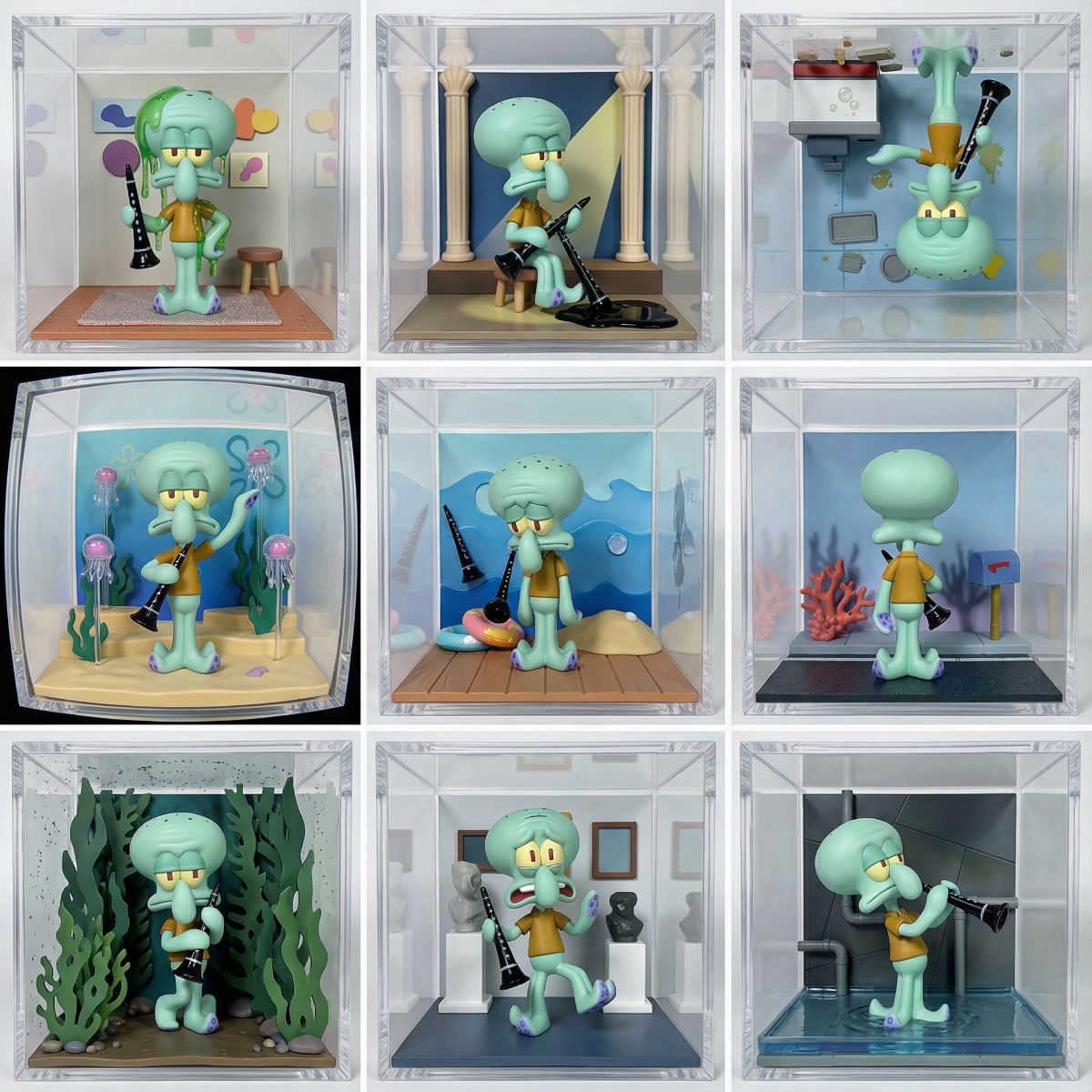 Squidward Premium Diorama Contact Sheet