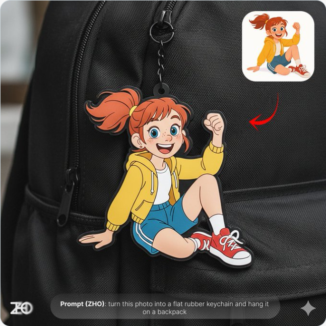 Create a photo to Cute Acrylic or Rubber Charm for Bag