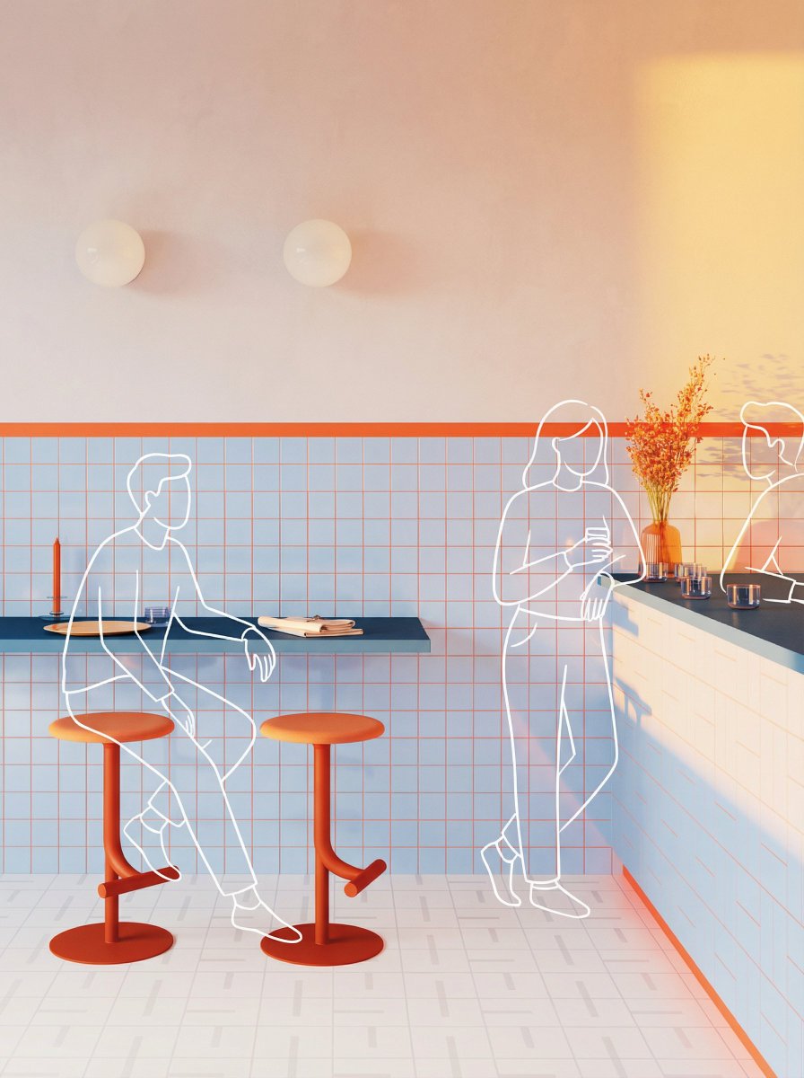 Minimal White Line-People Illustration Overlay