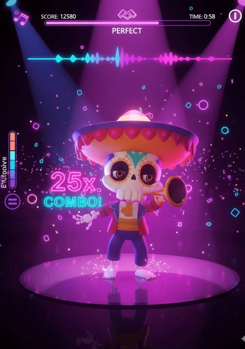 Create a rhythm Dance Game Screenshot