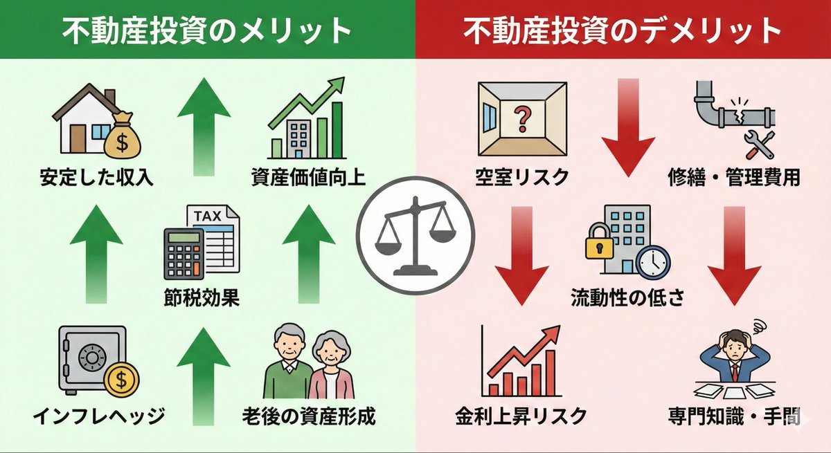 Create a real Estate Investment Pros & Cons Graphic