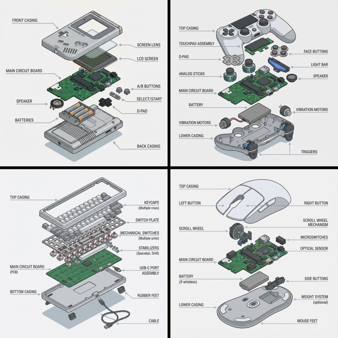 Create an exploded Technical Diagram Generator