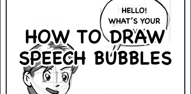 Create a Manga Speech Bubble Page