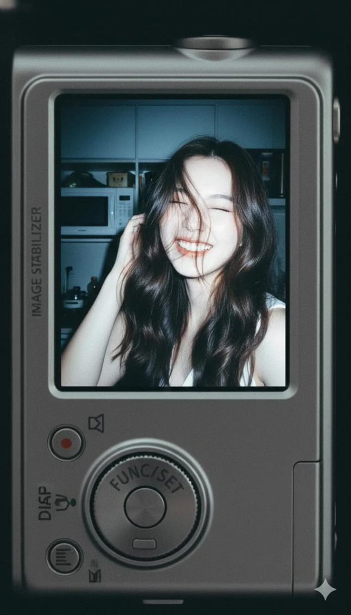 Create a digital Camera Flash Portrait Display Edit