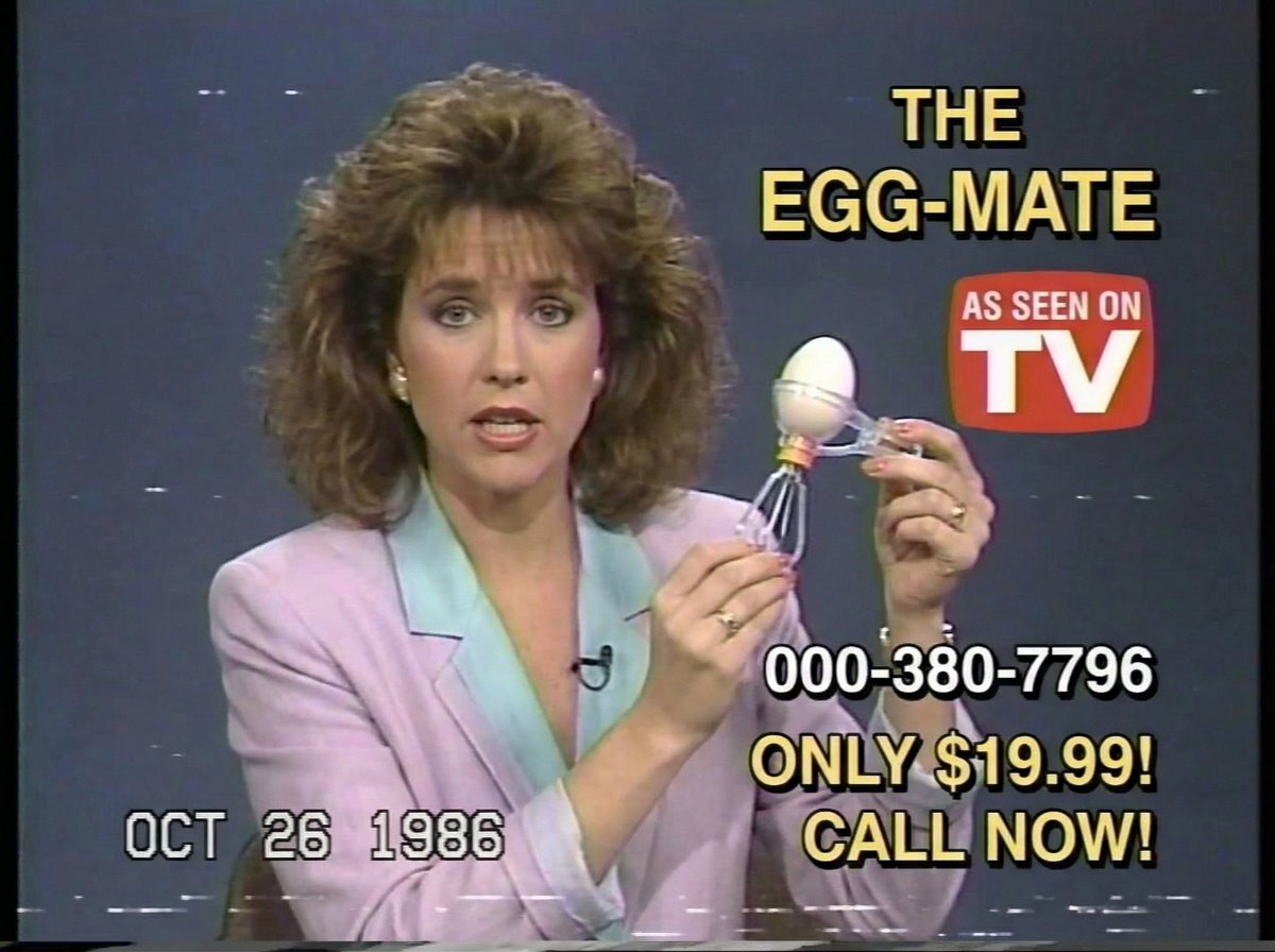 Create a 1986 VHS Shopping Channel Scene