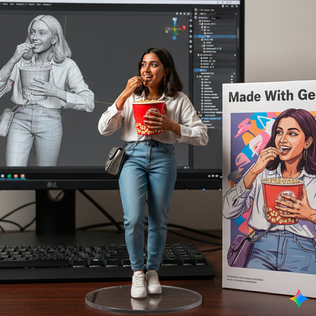 Create a realistic Figurine Scene