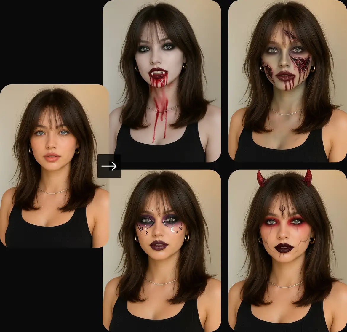 Create a demonic Halloween Makeover