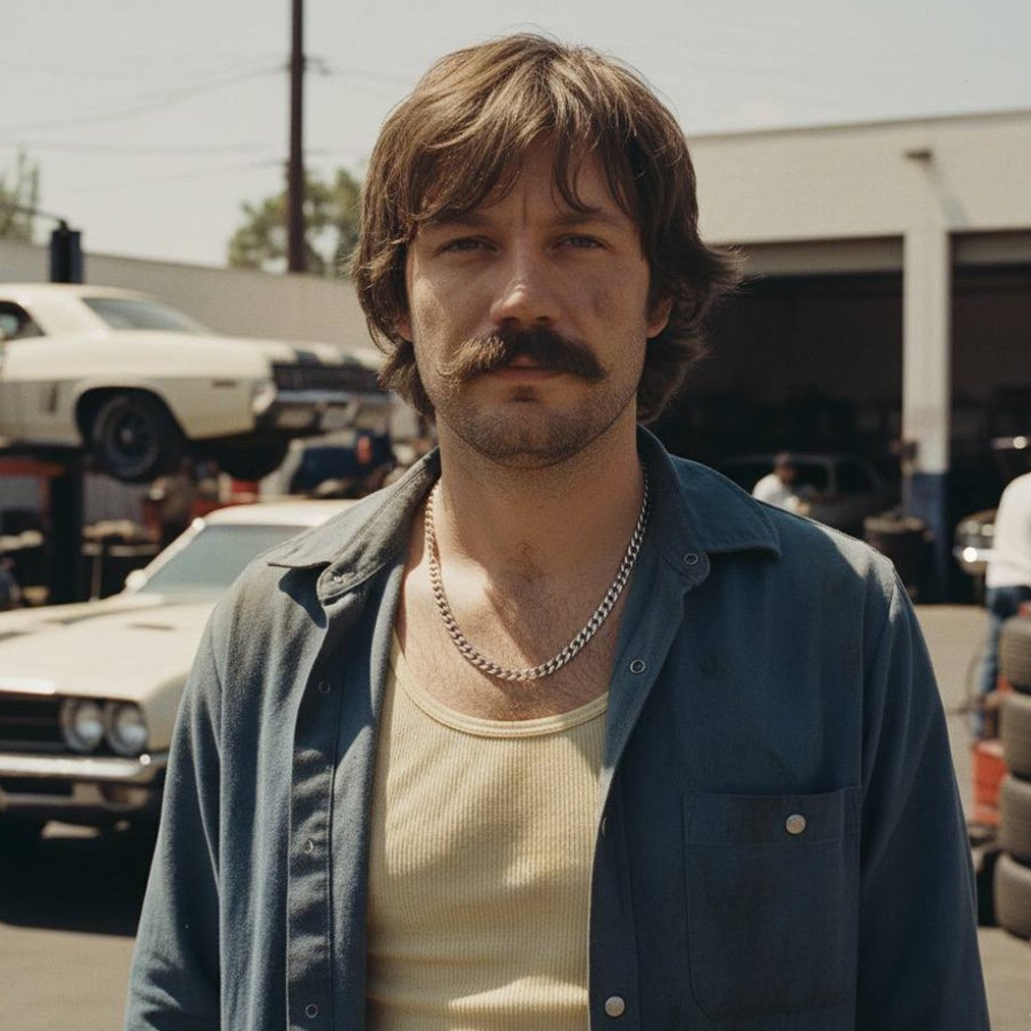 Create a 1970s California Male Style Transformation