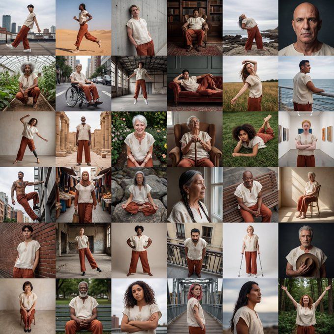 Create a 36-Person Inclusive Fashion Grid