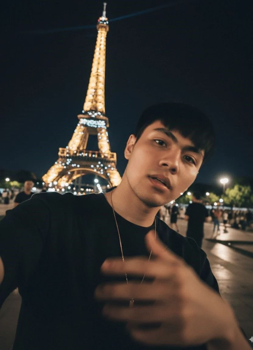 Create an ordinary iPhone Selfie (Night)