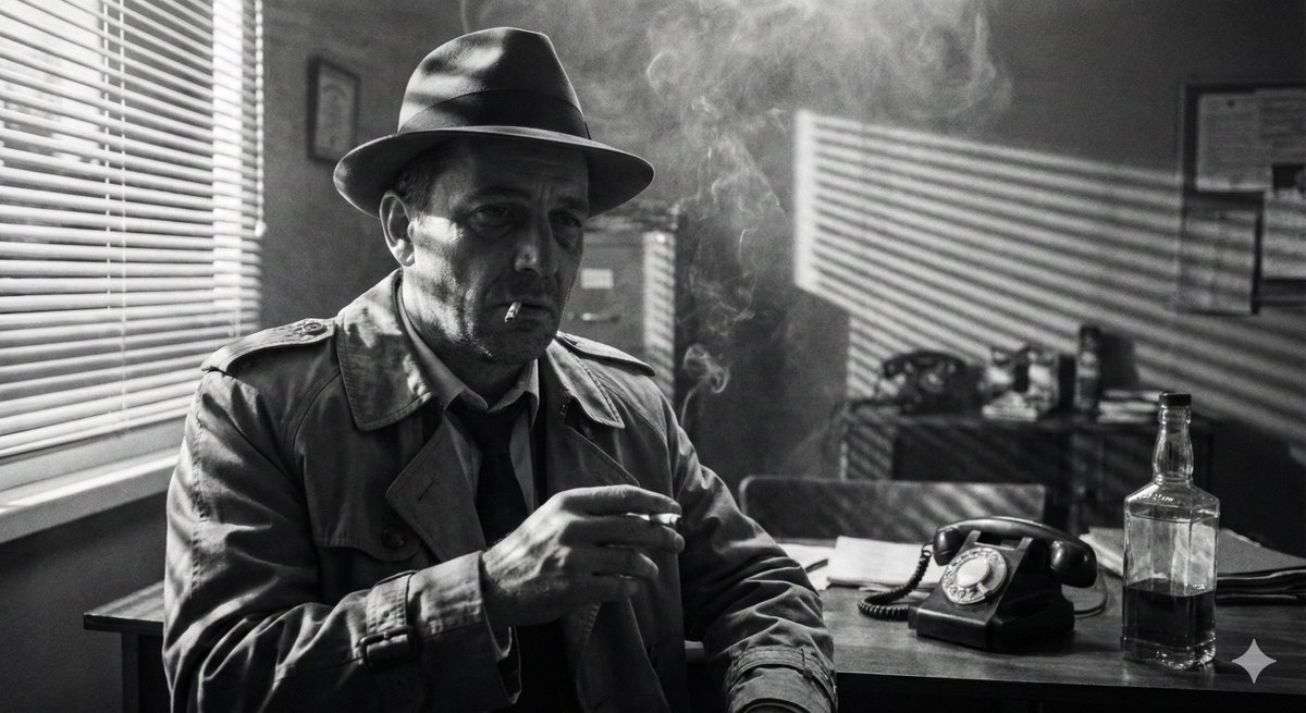 Create a cinematic Noir Portrait