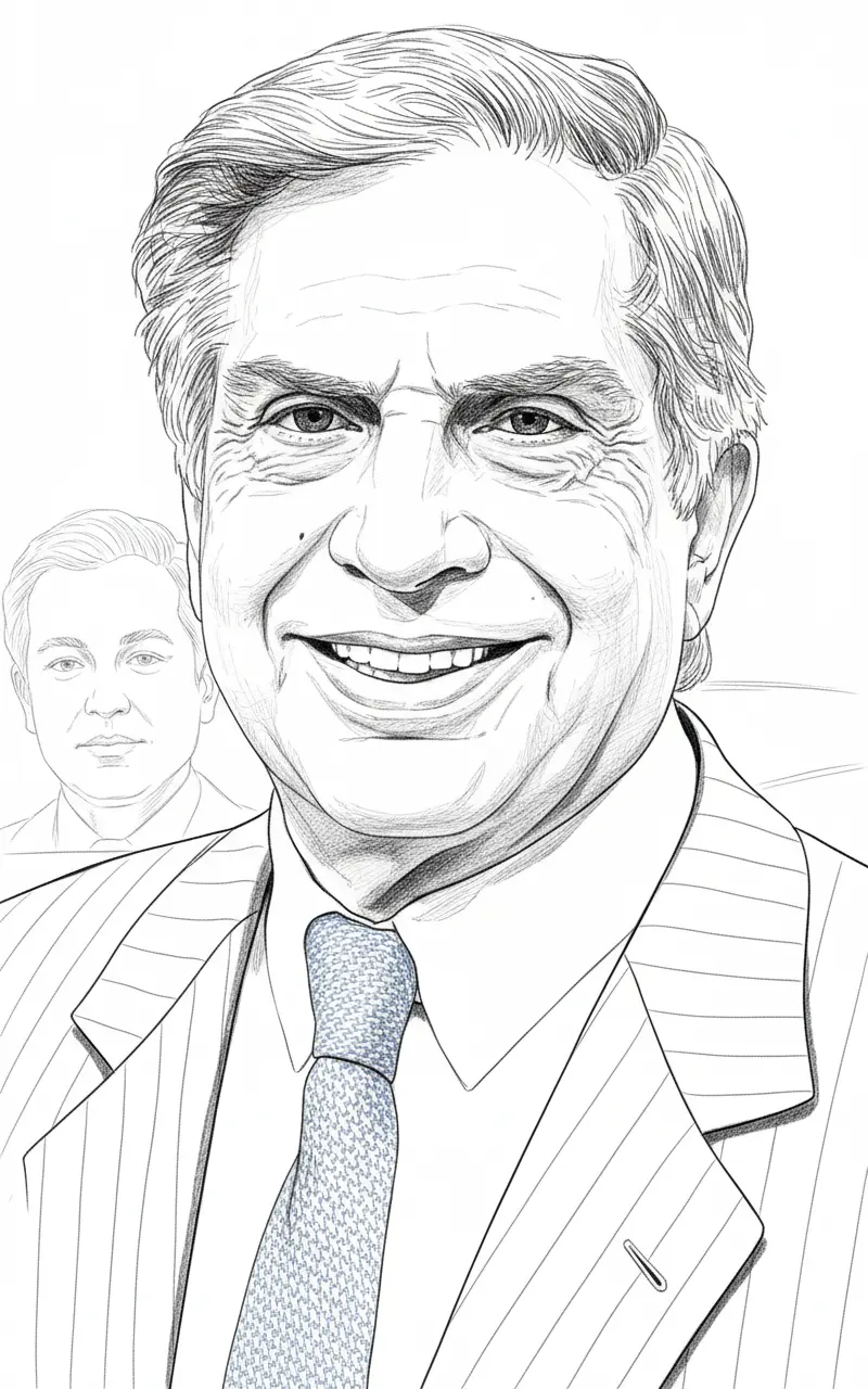 Create an elegant Portrait Line Drawing