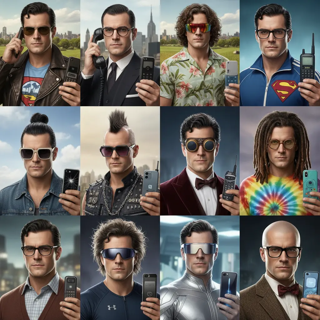 Create a superman Identity Collage