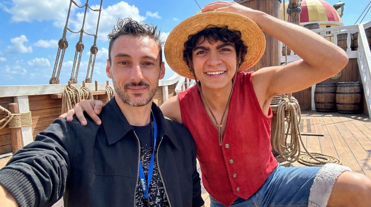 Create a luffy Thousand Sunny Selfie Edit