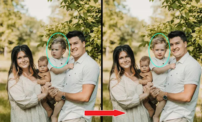 Create a family Photo Face & Body Swap Fix