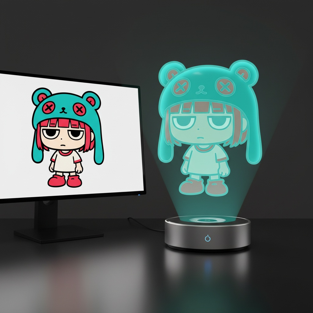 Create a hyper-Realistic Holographic Character Display
