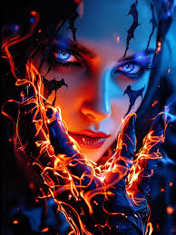 Create a fireborn Sorceress Cinematic Transformation