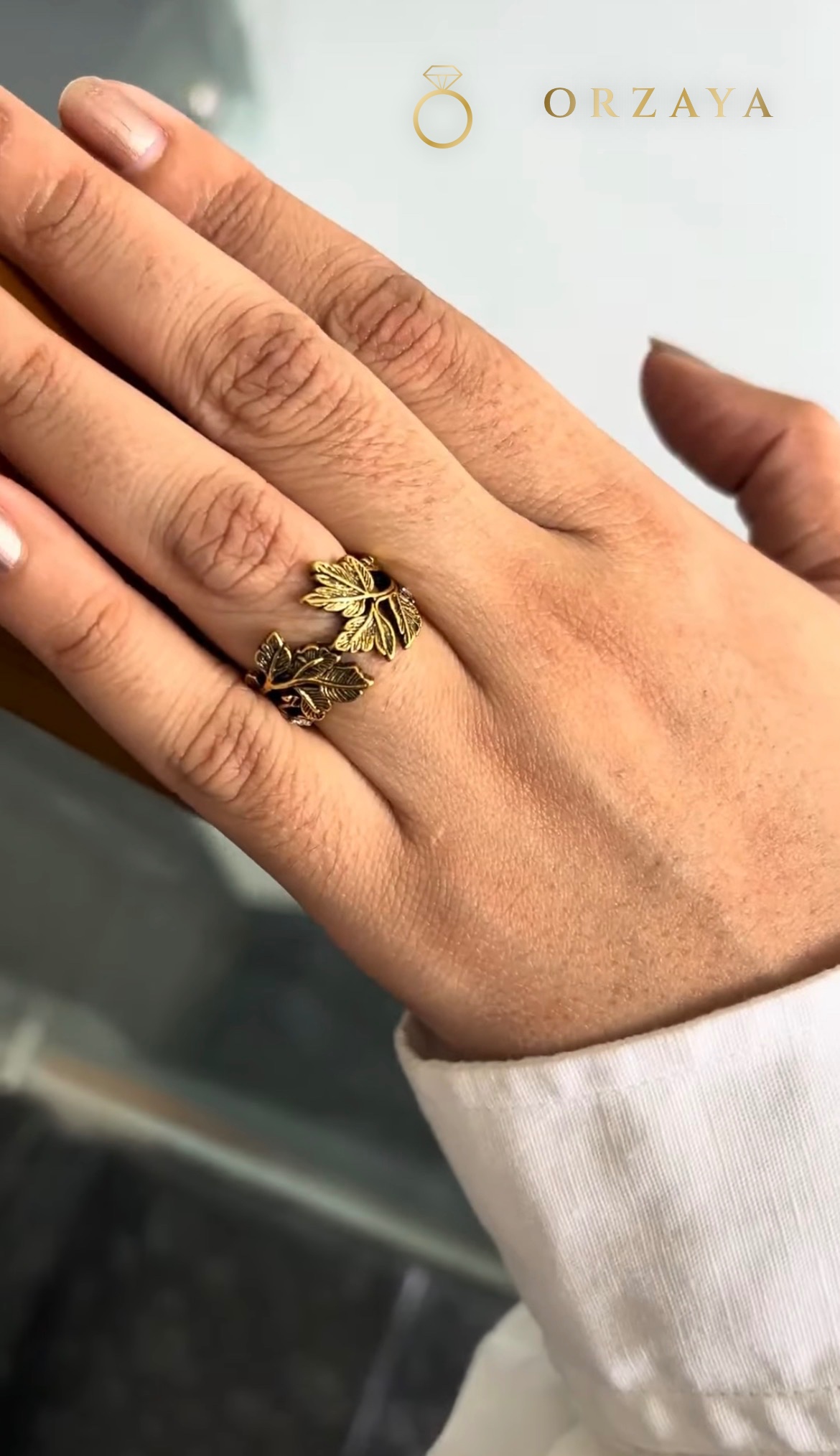 Flora Leaf Ring — ring in 316L Stainless Steel