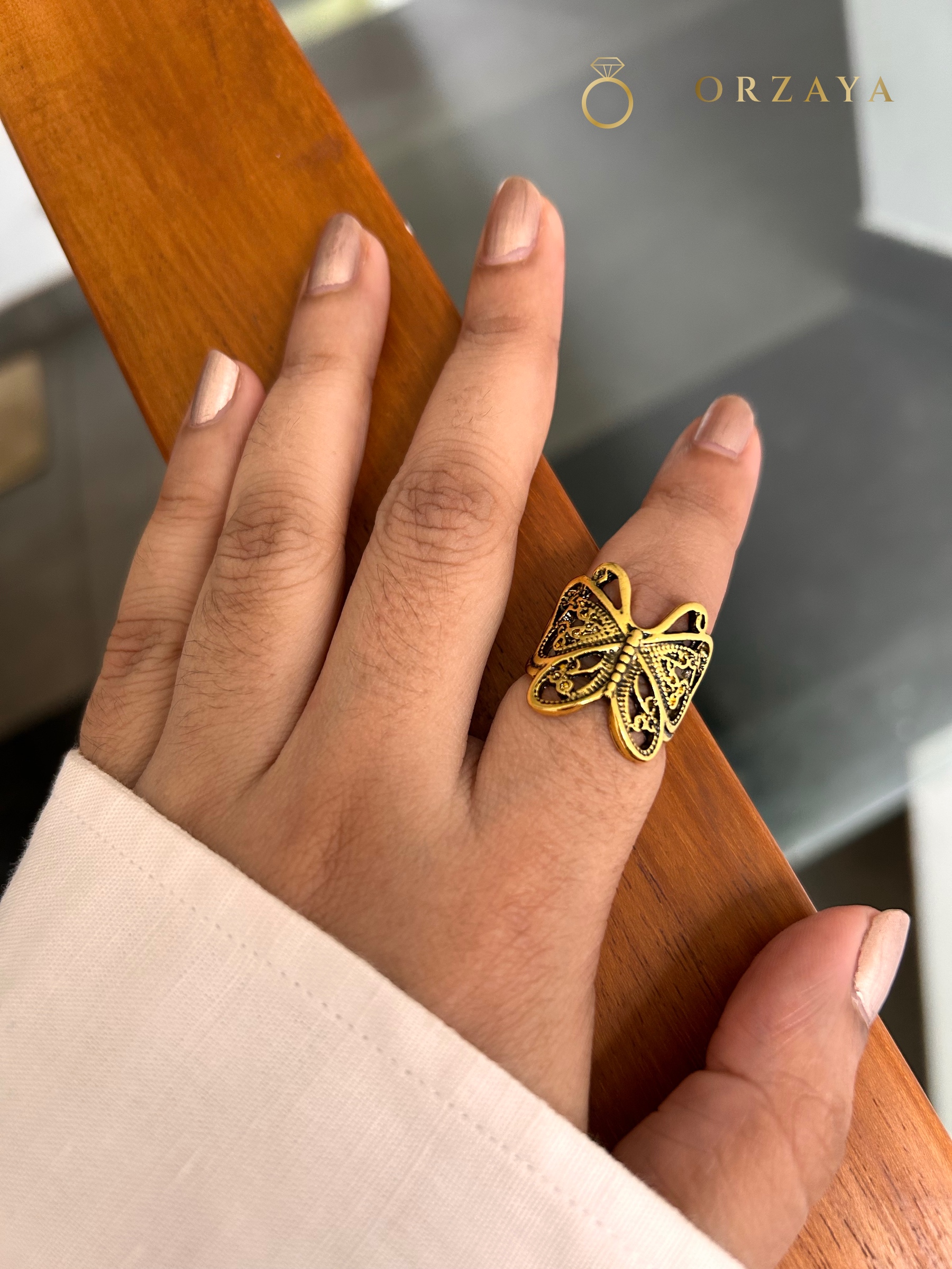 Flora Butterfly Ring — ring in 316L Stainless Steel
