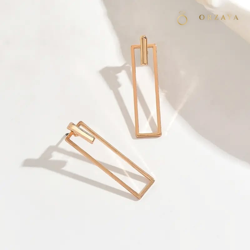Astra Rectangular Drop Earrings — earrings in 316L Stainless Steel