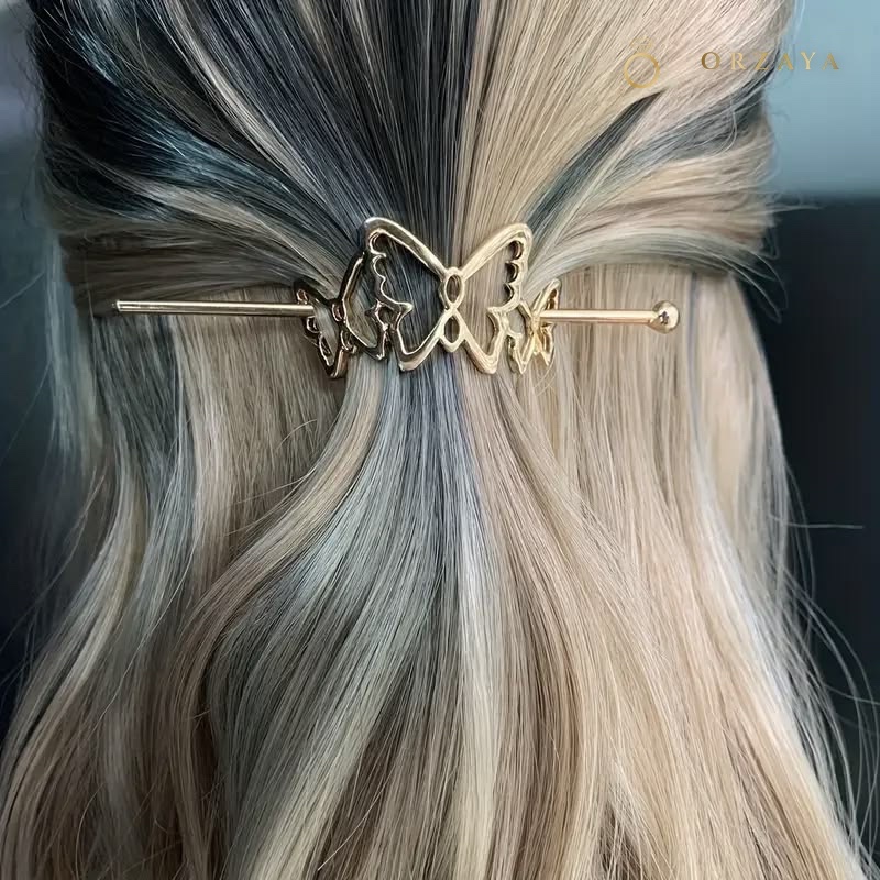 Flora Butterfly Hair Pin — hair-accessories in 316L Stainless Steel