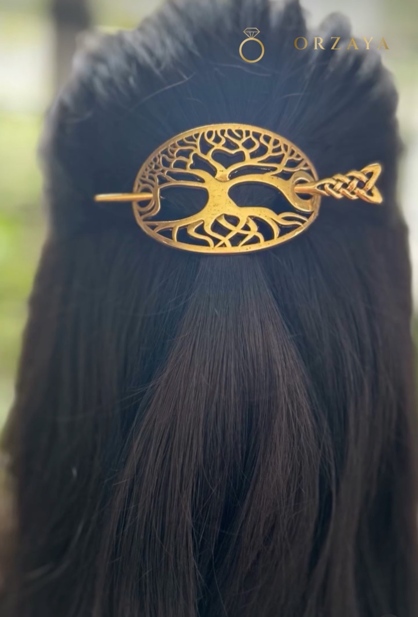 Flora Tree Hair Pin — hair-accessories in 316L Stainless Steel