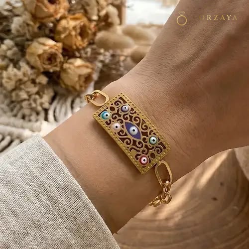 Celeste Evil Eye Bracelet — bracelet in 316L Stainless Steel