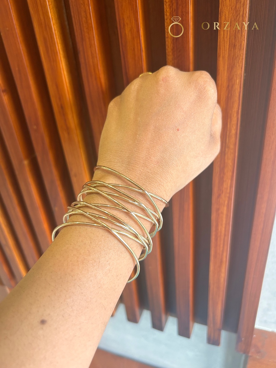 Aura Multi-Strand Bangle Set — bangles in 316L Stainless Steel
