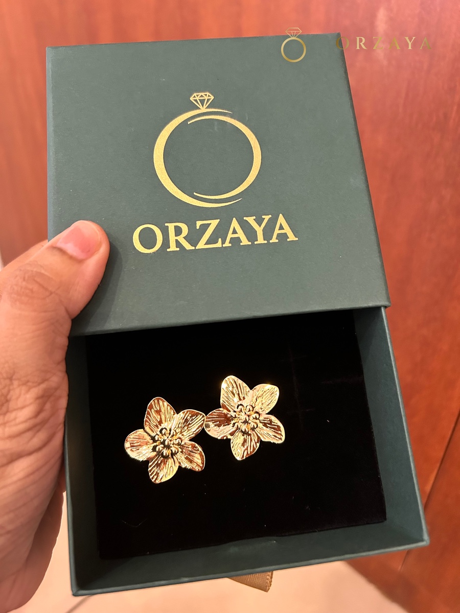 Flora Blossom Stud Earrings — earrings in 316L Stainless Steel