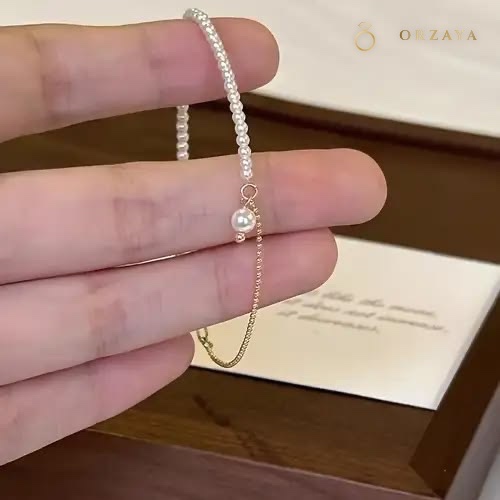 Celeste Pearl Chain Bracelet — bracelet in 316L Stainless Steel