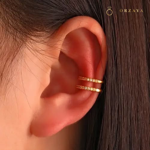 Celeste Double Ear-Clip — ear-clip in 316L Stainless Steel