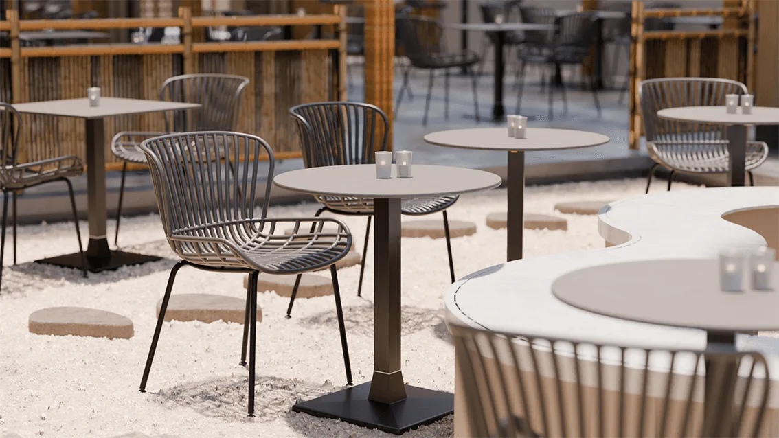 Chair EskaN in a reference hospitality setting