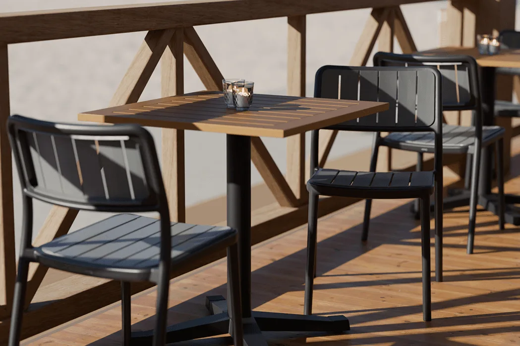 Armchair Elron in a reference hospitality setting