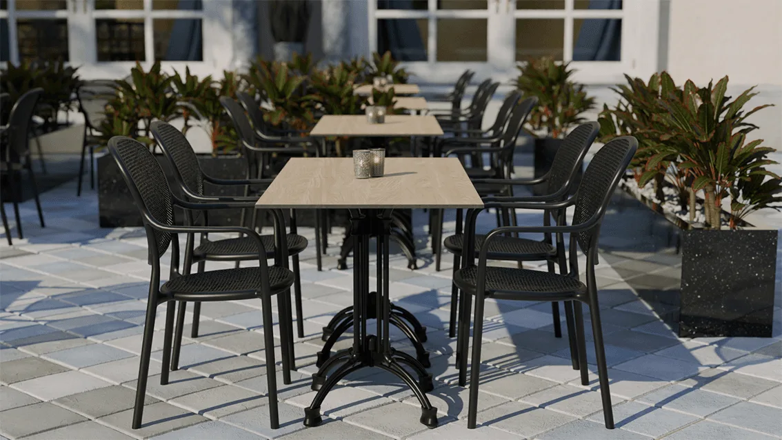 Armchair Ermon in a reference hospitality setting