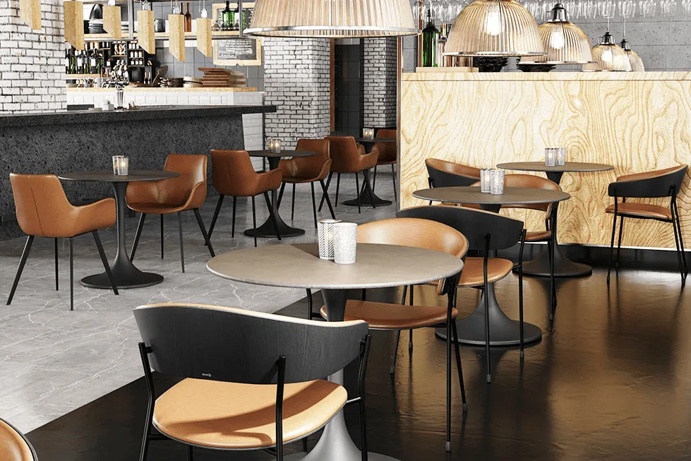 Armchair Segon in a reference hospitality setting