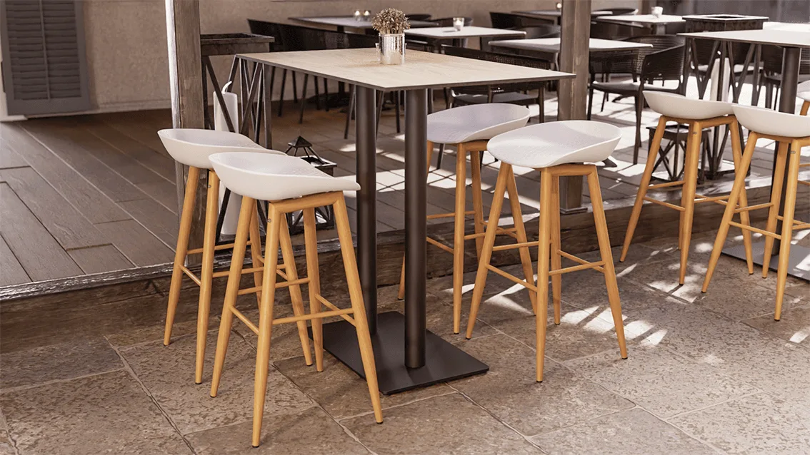 Bar stool Veya in a reference hospitality setting