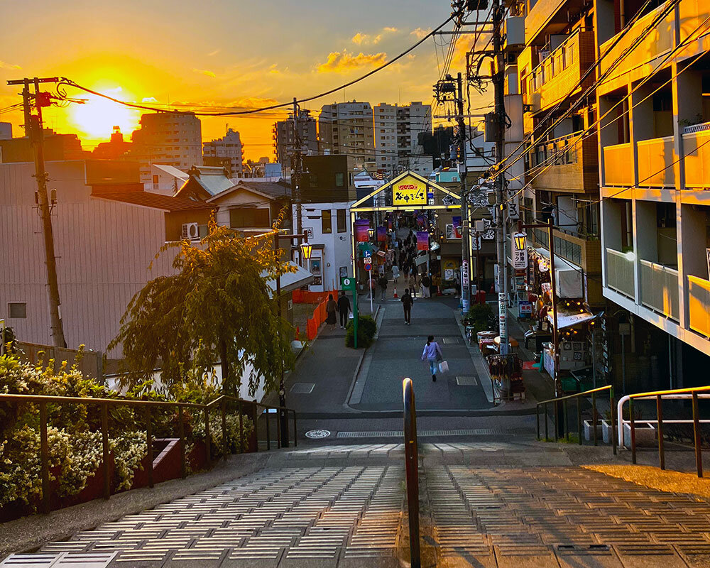 谷中銀座 夕焼けだんだん