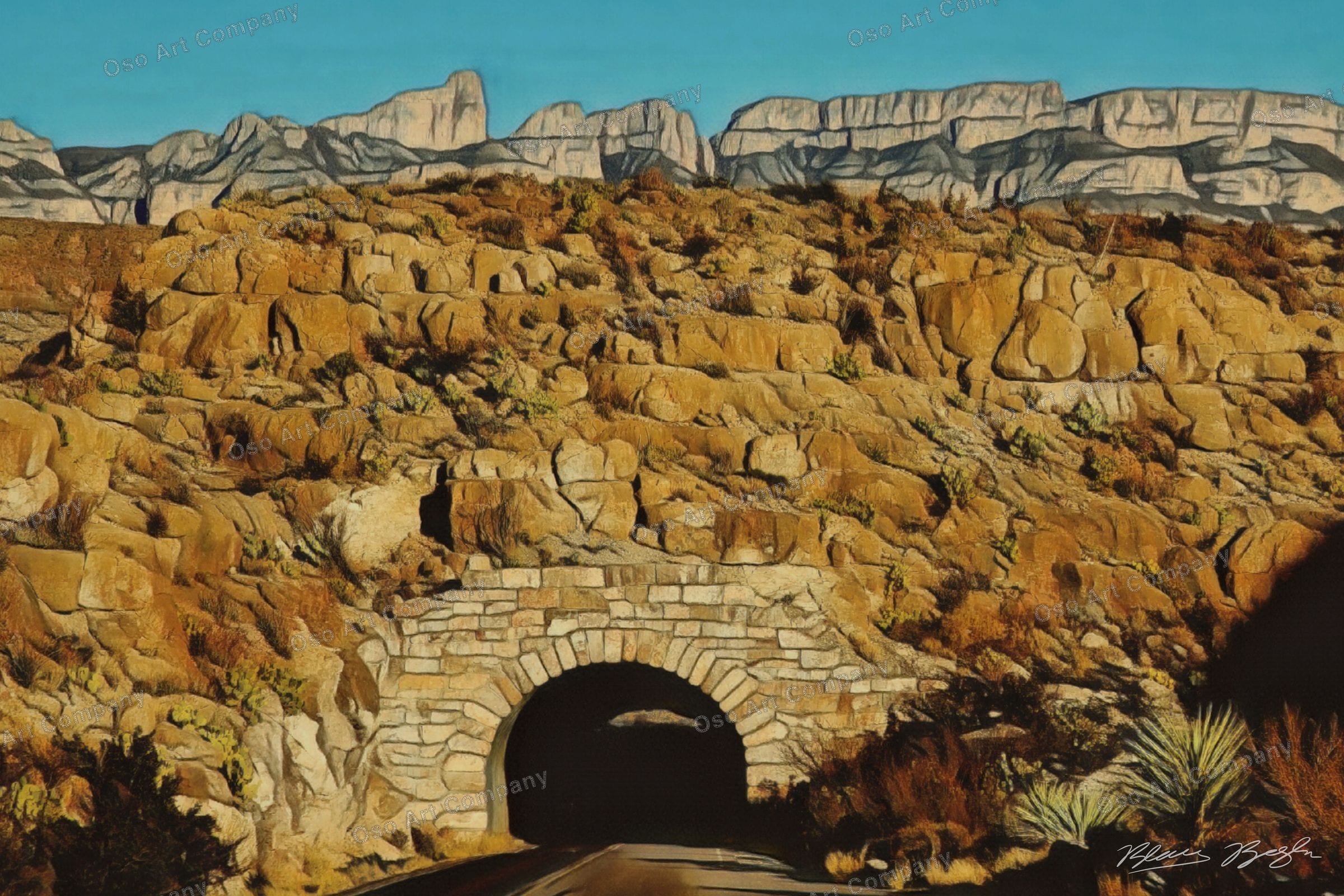 Big Bend TX Tunnel Illustration