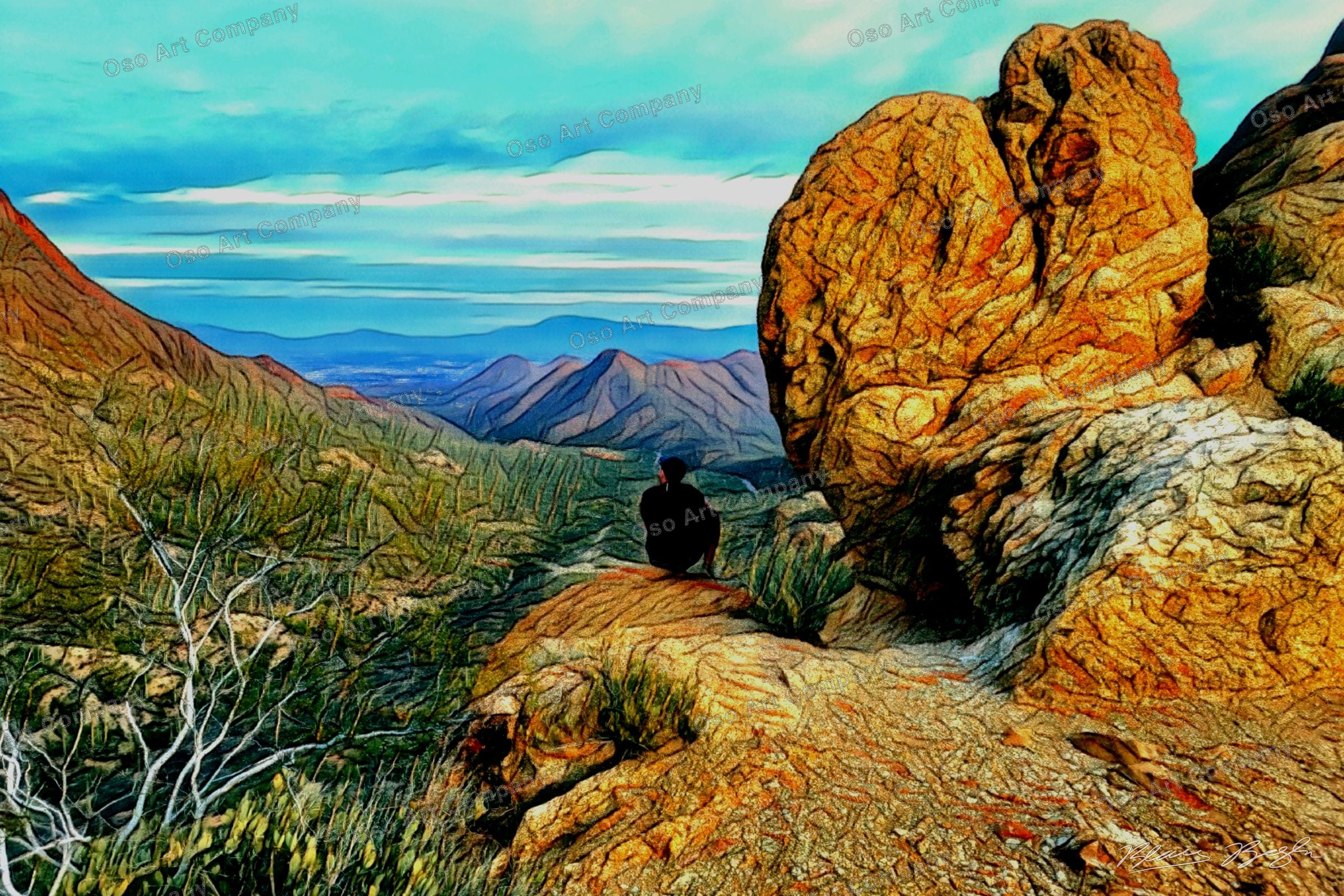Enjoying Tucson Mt Park Views